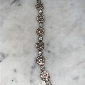 Brighton rhinestone spiral bracelet